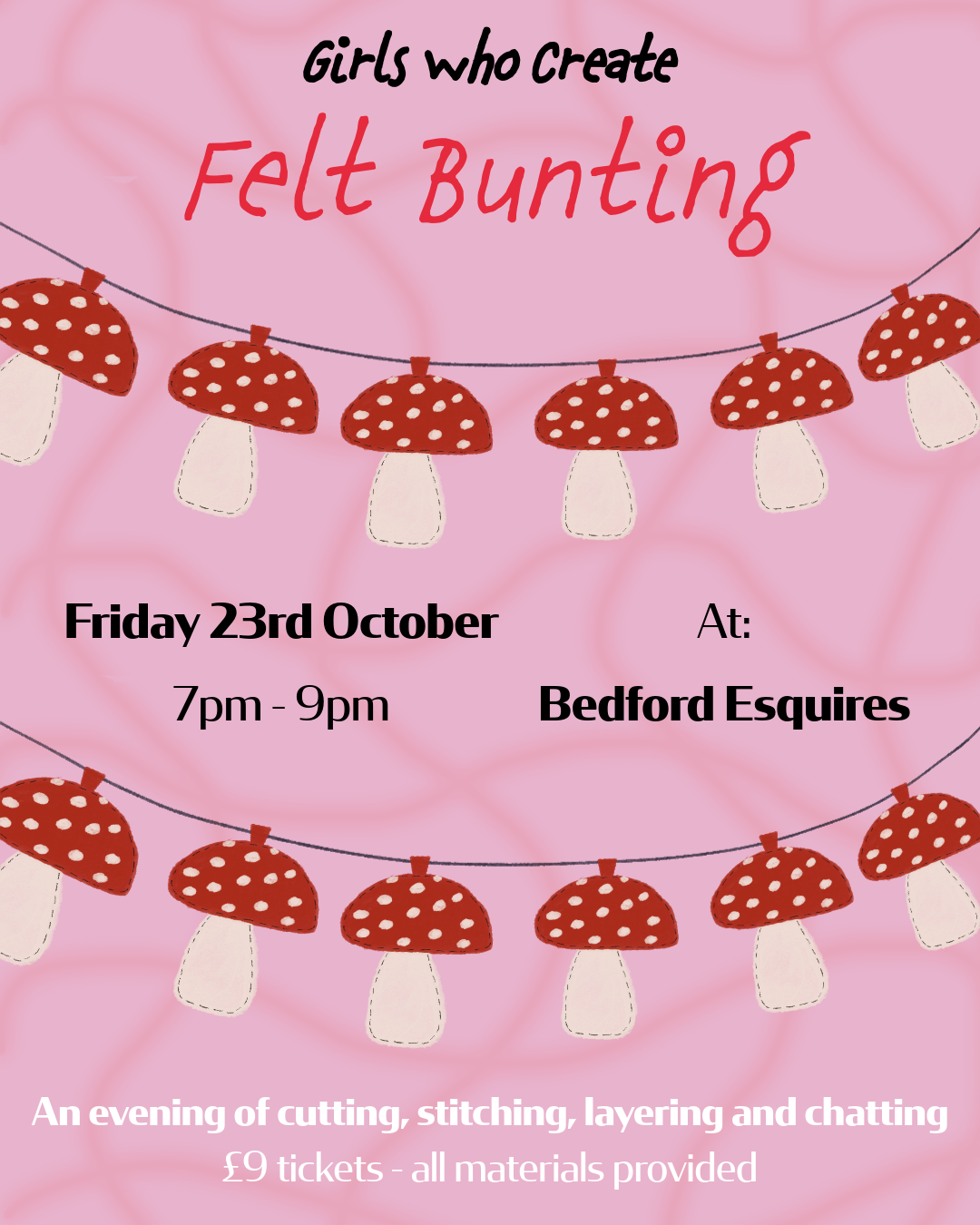 Friday 23rd October - Bunting, Bedford Esquires