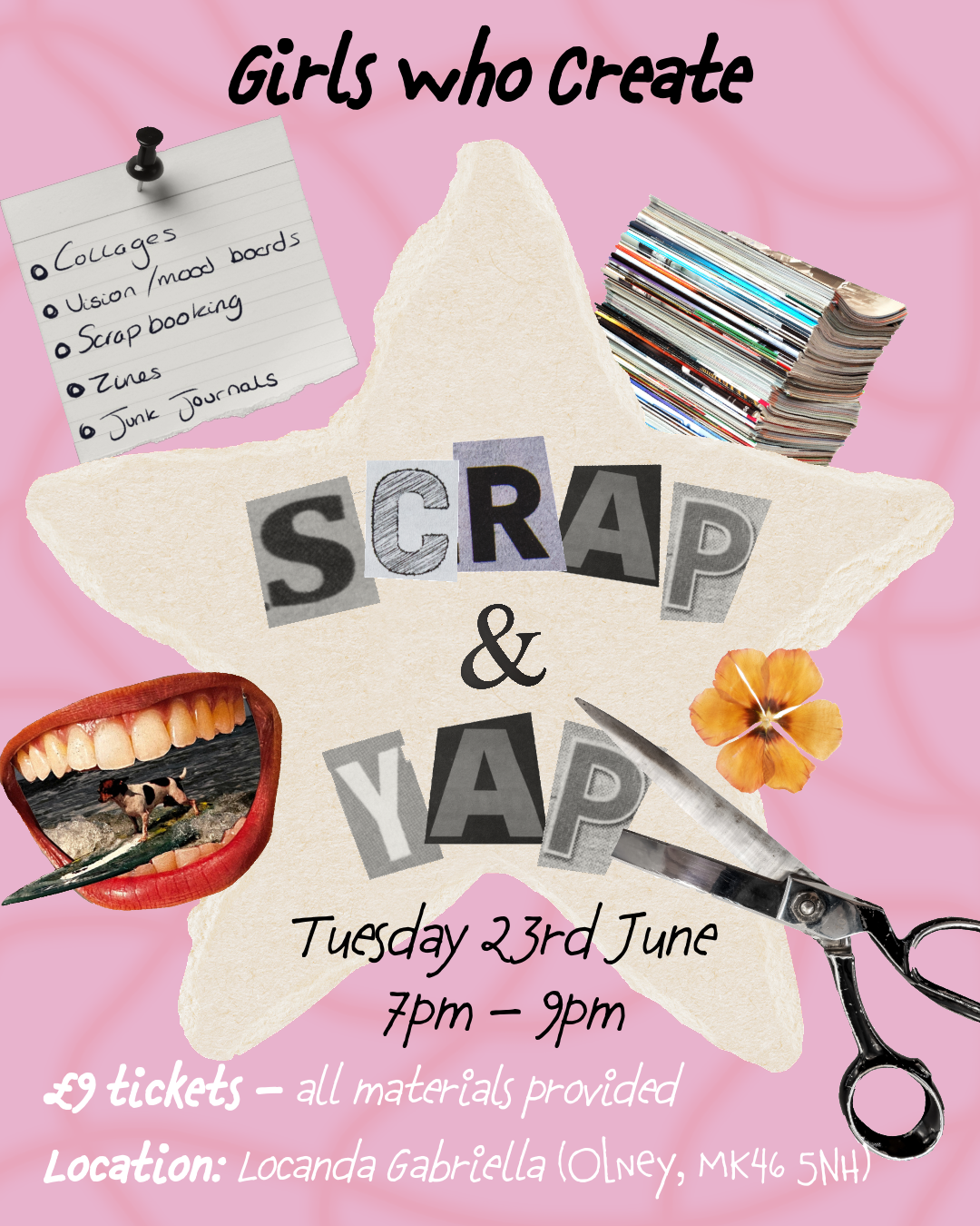 Scrap & Yap, Olney - Locanda Gabriella, 23rd June