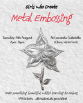 Metal embossing, Locanda Gabriella - 4th August