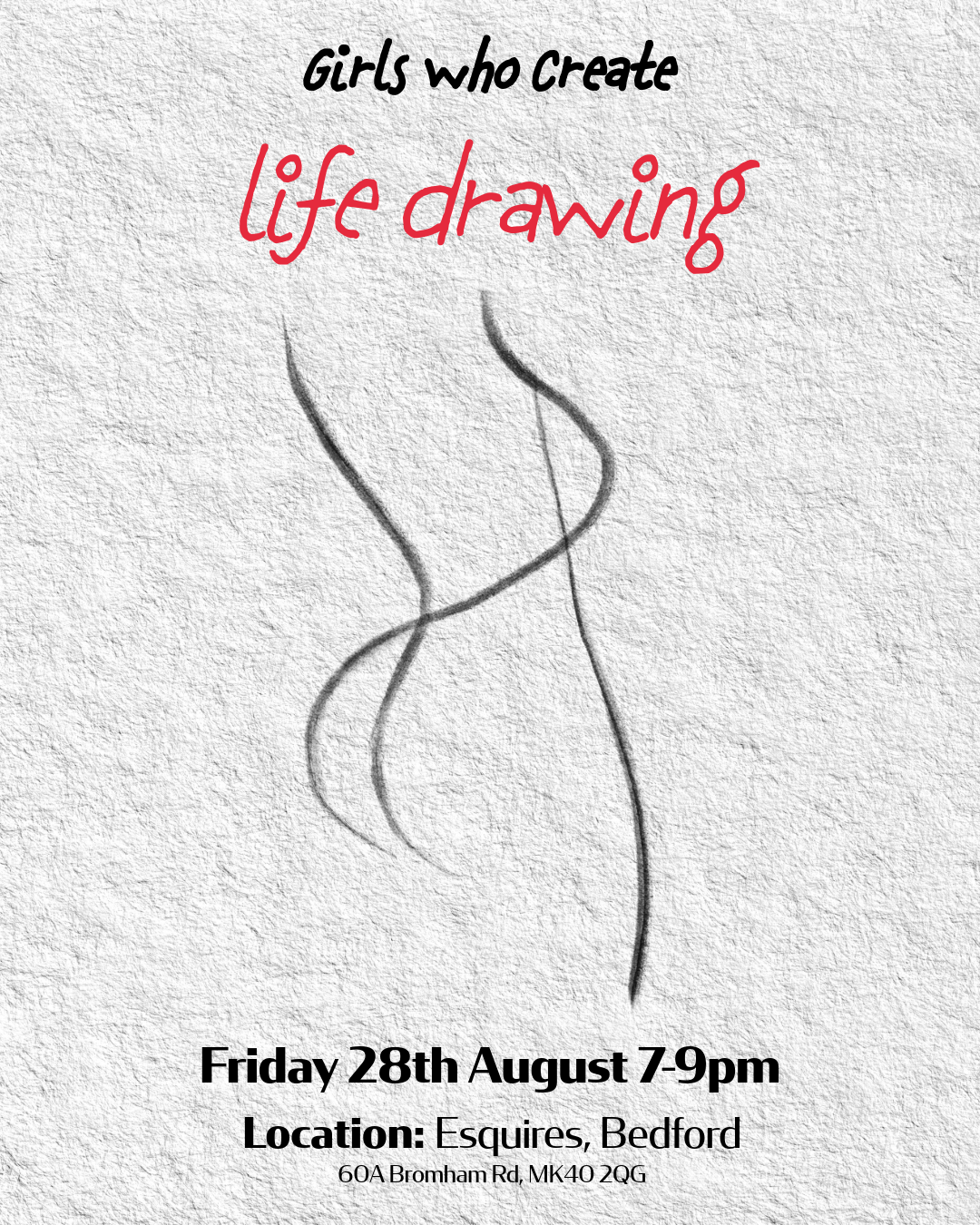 28th August - Life drawing, Esquires