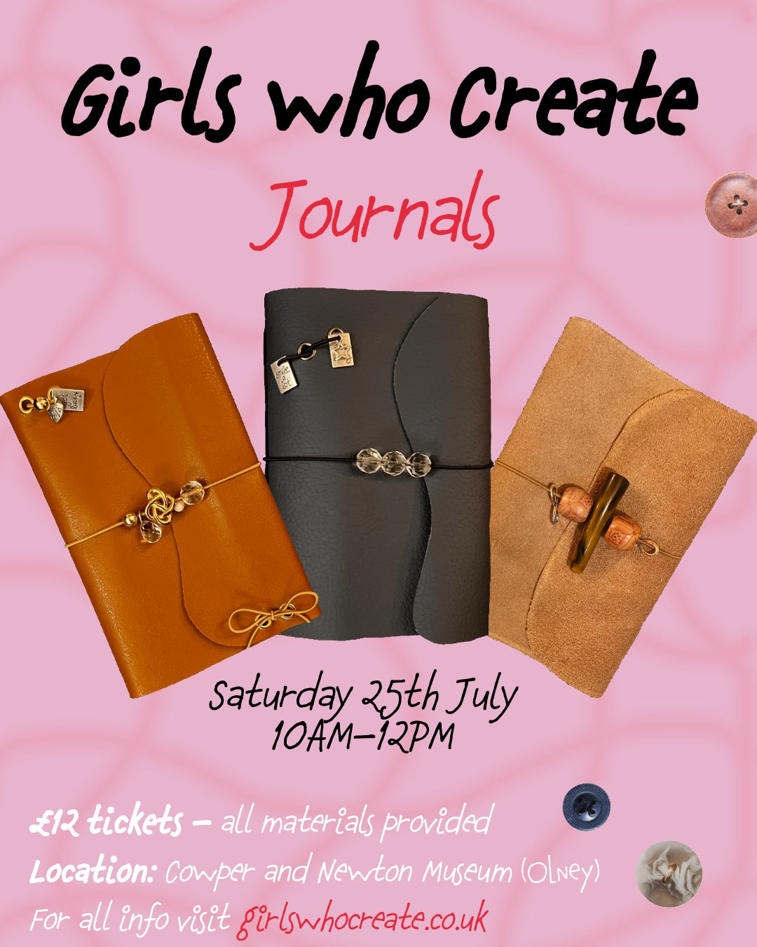 Leather Journals, Olney - Cowper and Newton Museum, 25th July