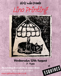Lino printing, Esquires - 12/08
