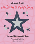 18th August - Leather purse & Bag charm, Olney