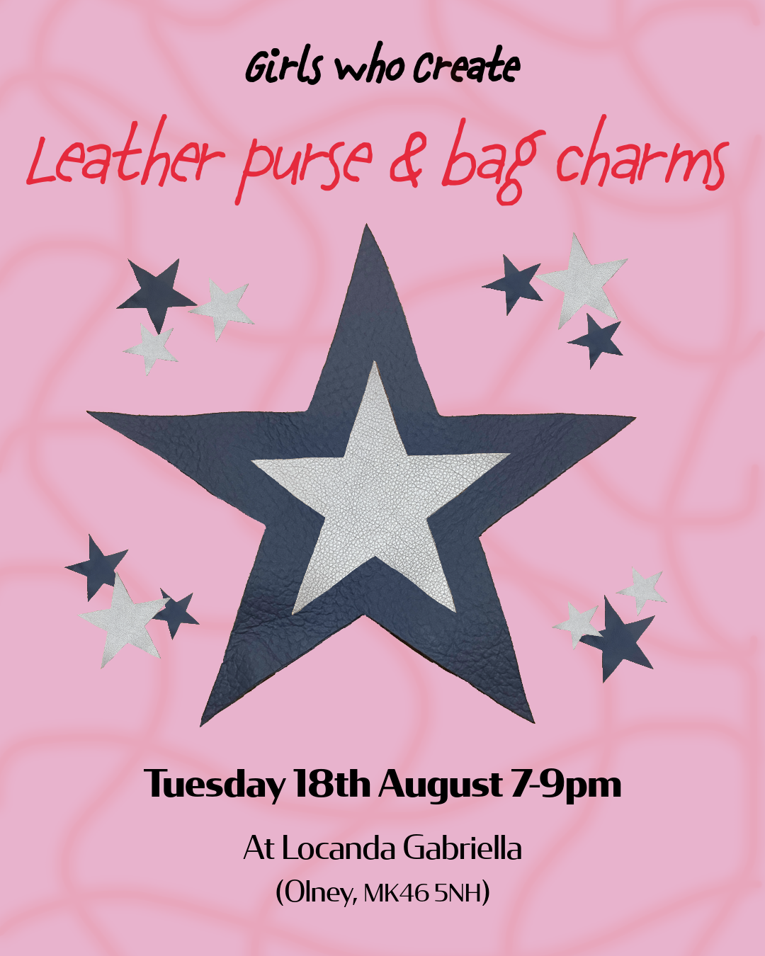 18th August - Leather purse & Bag charm, Olney