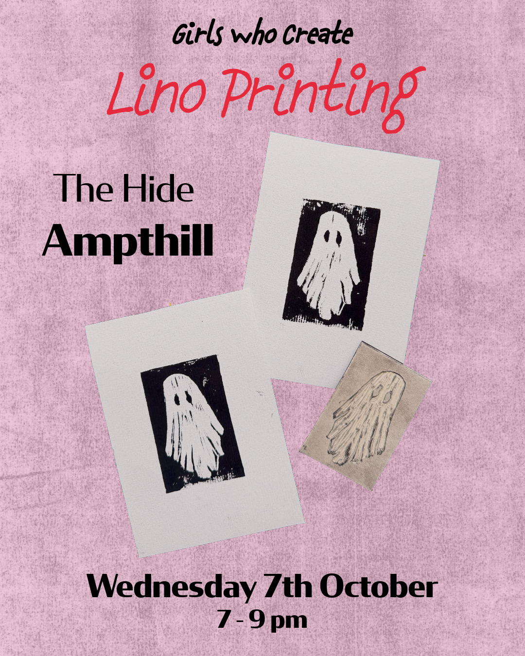 Wednesday 7th October - Lino Printing, Ampthill