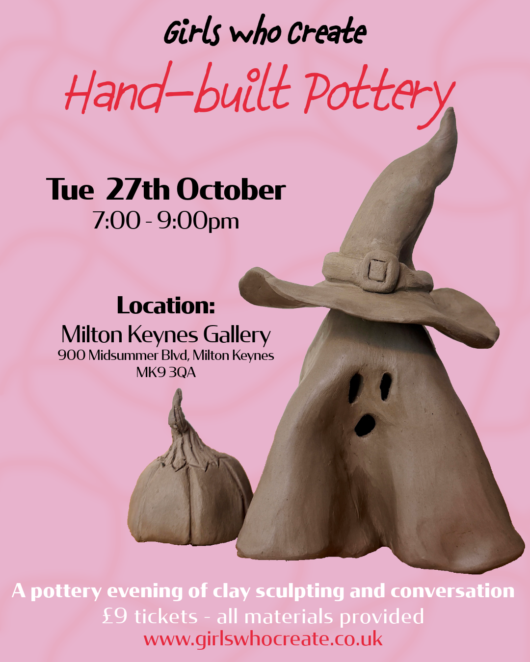 Tuesday 27th October - Pottery, MK Gallery